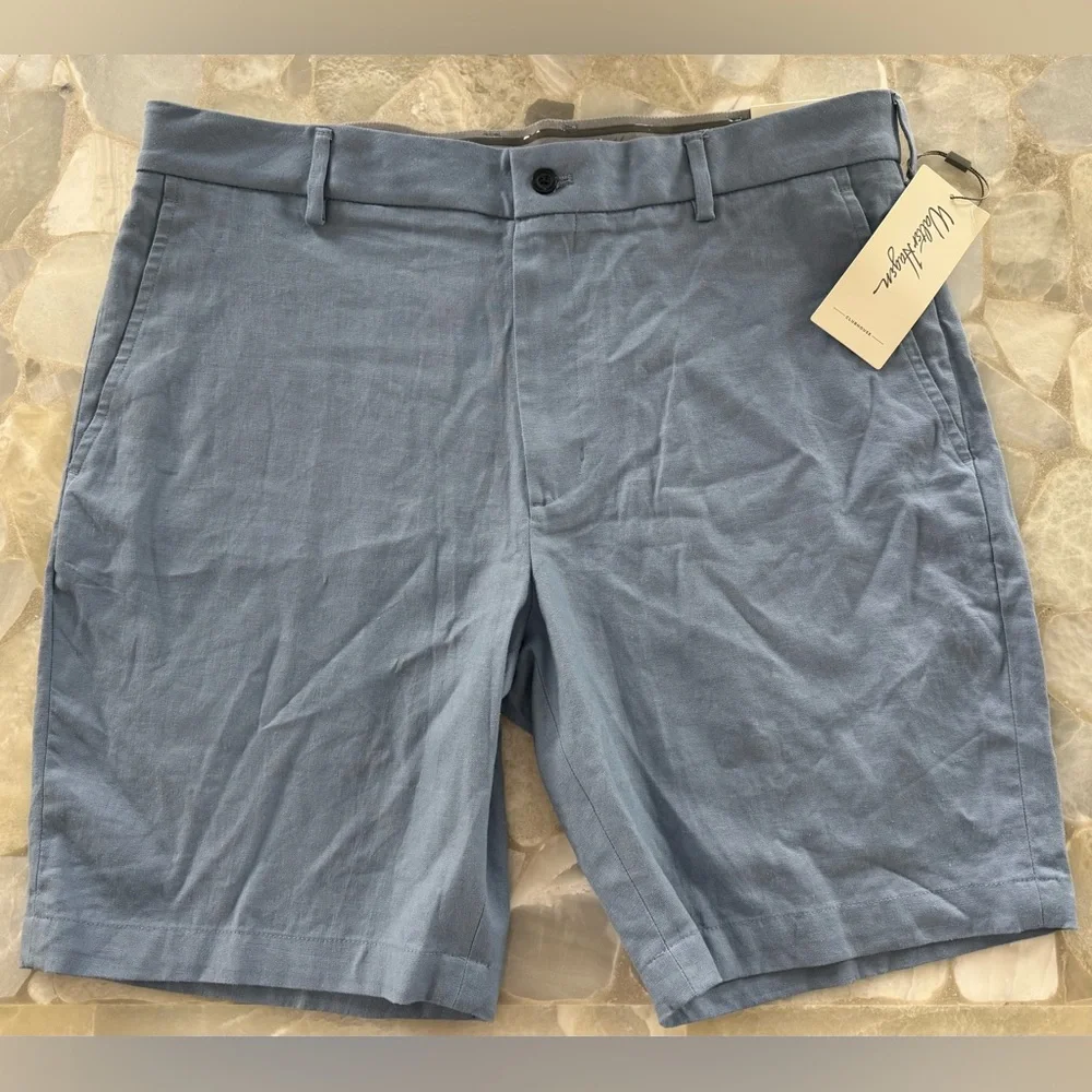 Walter Hagen NWT Men’s Clubhouse Linen Blue/Grey Shorts